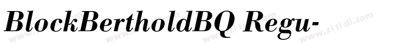 BlockBertholdBQ Regu字体转换 BlockBertholdBQ Regu字体转换
